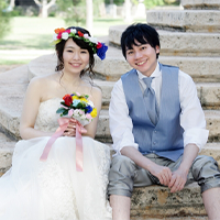 挙式当日のメイク、髪型のセットについて紹介します